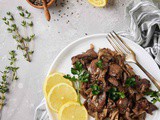 Chicken liver recipe with garlic and lemon
