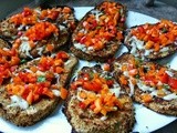 Breaded Eggplant with Red Pepper Salsa #Foodie Friday