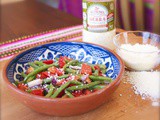 Green Bean Salad with Sierra Brand Cotija Style Cheese from v&v Supremo