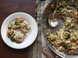 Skillet Wild Rice Broccoli Cheddar & White Beans #Gluten-Free #Vegetarian