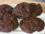 Double Chocolate and Sour Cherry Biscuits