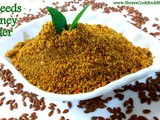 Flax seeds recipe south indian style - alsi ki chutney powder - avise ginjalu podi