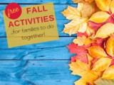 Free Fall Activities to do as a Family