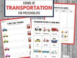 Transportation Printable Worksheets