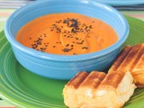 Tomato bisque with grilled cheese sliders #WeCare