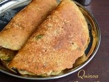 Quinoa Adai / Quinoa Brown Rice Adai - Easy Quinoa Indian Recipes