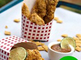Corn™Chex Crusted Chicken Strips with Honey Lime Peanut Sauce