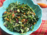 Prepare Ahead Kale Salad: Sweet Potatoes, Maple Vinaigrette Vinaigrette