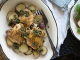 Roasted Chicken with Lemon, Caper & Parsley Sauce