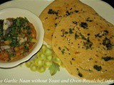 Make Garlic Naan without Yeast and Oven Recipe in Marathi