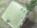 Low Fats Creamy Green Peas Soup