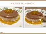 Mango Vanilla Chocolate Panna Cotta(Gelatin Free)