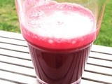 Beetroot, apple, celery and sprouts juice #vegan