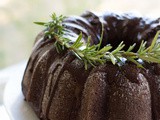 Gluten Free Chocolate Bundt Cake with Rosemary