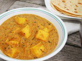 Paneer butter masala (without tomatoes, nuts & cream)