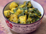 Aloo Palak | Potatoes with Spinach