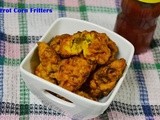 Corn and Carrot Fritters