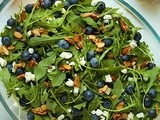 Blueberry Arugula Salad with Honey-Lemon Dressing