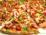 Love at First Bite - Balsamic Strawberry Pizza w/ Roasted Chicken, Sweet Onion and Applewood Smoked Bacon