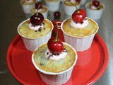 Cherry Vanilla Cupcakes / #CupcakeLoversDay