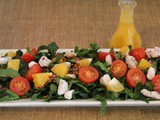 Orange & Walnut Baby Spinach Salad w/Quinoa & a Citrus Vinaigrette / #SundaySupper