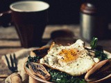 Ode to the Egg [Sauteed Purple Kale with Charred Shallots & Fried Egg]