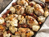 Simple Dishes for Entertaining [Spanish Chicken & Chorizo with Potatoes & Cauliflower]