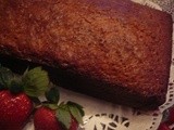 Honey Vanilla Pound Cake with Strawberries and Ganache for Dipping