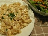 Egg Noodles With Cream and Parmesan