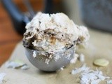 Coconut-Almond Fudge Ripple Ice Cream {No Machine Needed} ~ #IceCreamWeek