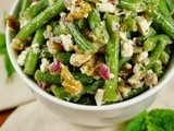 Fresh Green Bean, Walnut, & Feta Salad