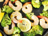 Roasted Shrimp & Broccoli Sheet Pan Supper