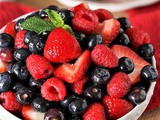 Triple Berry Fruit Salad with Vanilla Simple Syrup