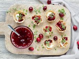 Light Brie and Cranberry Cups