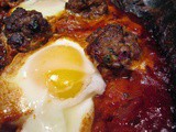 Kefta Tagine Bil Beid (Moroccan Meatball Tagine With Tomato & Eggs)