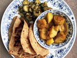 Aloo Kela Ki Sabzi: Potato Raw Banana Curry