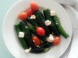 Baby Zucchini with Cherry Tomatoes and Feta Cheese