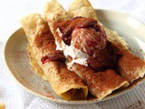 Vegan Pancakes with Cherries and Cream | Vegan Recipe
