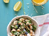 Chickpeas and feta cheese salad | Protein packed refreshing salad