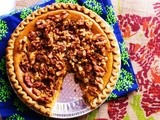 Egg-less Pumpkin Pie with Walnut Topping