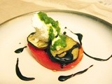 Dinner on the Fly: Baked Eggplant with Tomato, Ricotta and Basil Oil