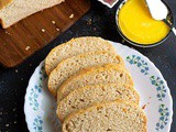 No Knead Sandwich Bread Recipe | Eggless Baking