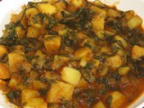 Aloo Palak i Potato spinach curry