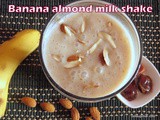 Banana dates almond shake