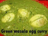 Green masala egg curry recipe