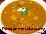 Paneer capsicum curry