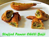 Stuffed Paneer Chilli Bajji Recipe