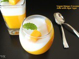 Vegan Mango And Coconut Jello With Agar Agar | Woon Mamuang