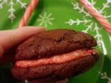 Chocolate Whoopie Pies with Peppermint Buttercream Filling