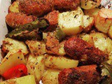 Baked Sausage Peppers and Potatoes